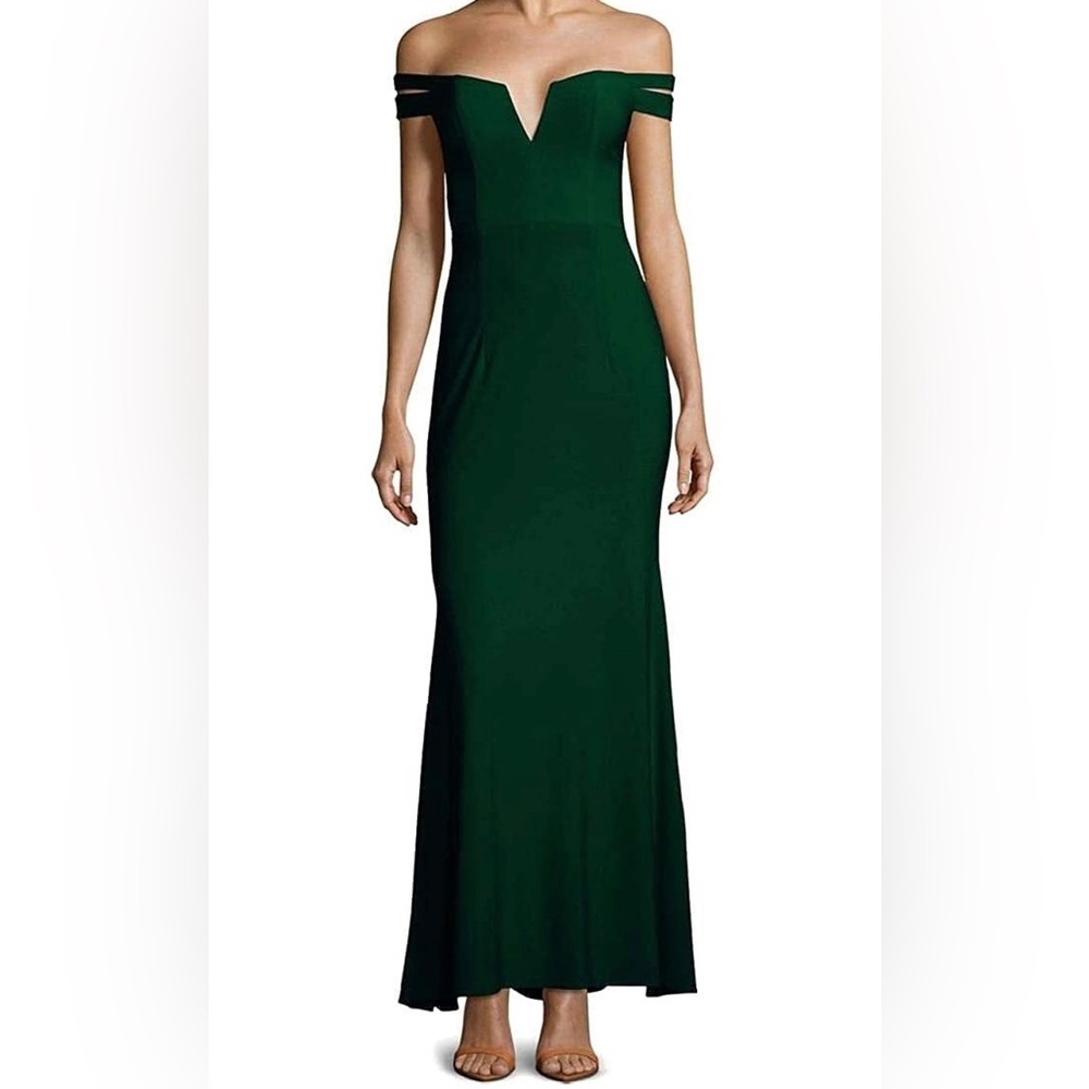 V-Neck Off-The-Shoulder Dress